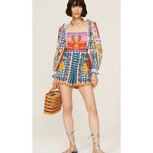 Farm Rio Summer Vibe Romper, Medium